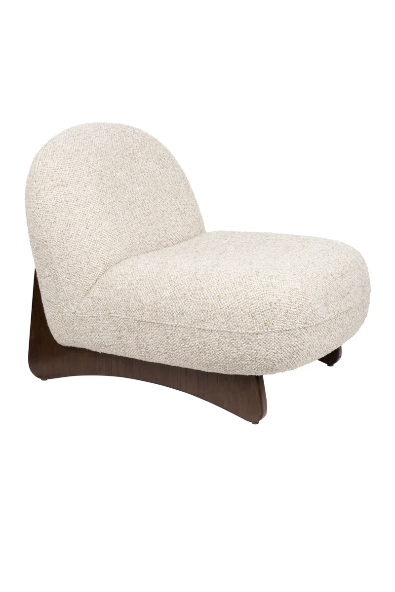 Dutchbone Loungesessel Loom – Beige, Polyester, 91 × 72 × 74 cm