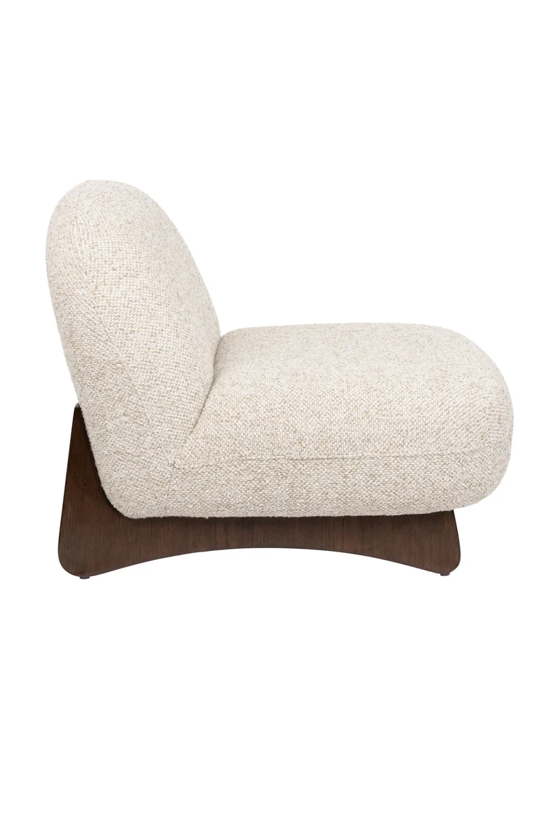 Dutchbone Loungesessel Loom – Beige, Polyester, 91 × 72 × 74 cm