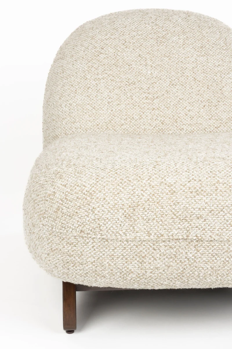 Dutchbone Loungesessel Loom – Beige, Polyester, 91 × 72 × 74 cm