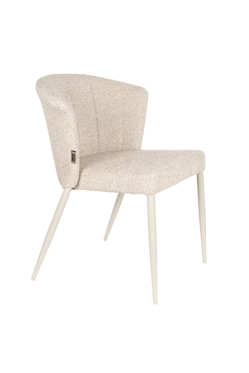 Dutchbone Stuhl Georgia Soft – Beige, Sperrholz, 61,5 × 78 cm, 2er-Set