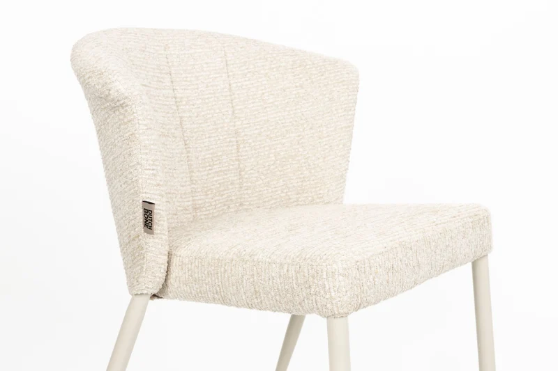 Dutchbone Stuhl Georgia Soft – Beige, Sperrholz, 61,5 × 78 cm, 2er-Set