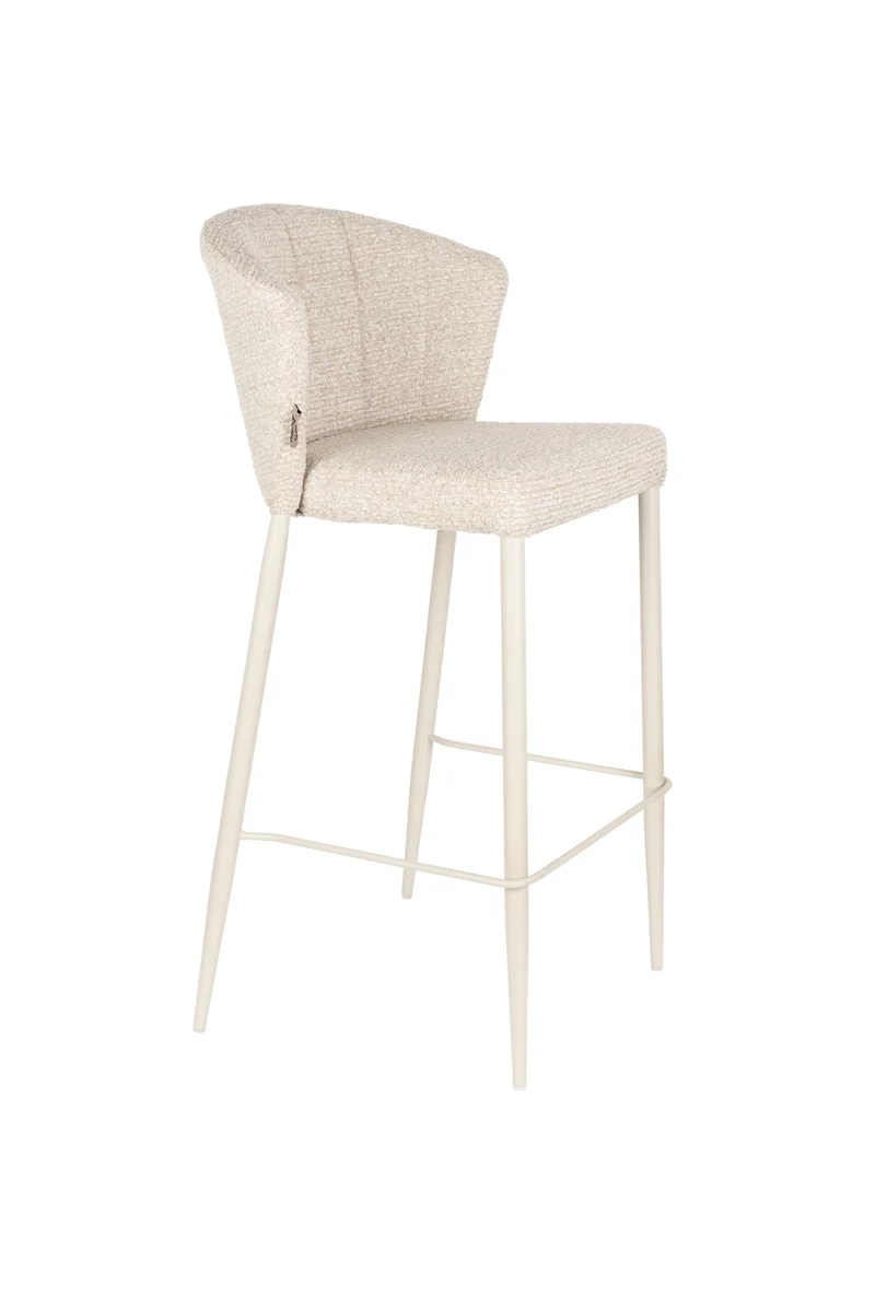 Dutchbone Tresenstuhl Georgia Soft – Beige, Sperrholz, 53,5 × 101 cm, 2er-Set