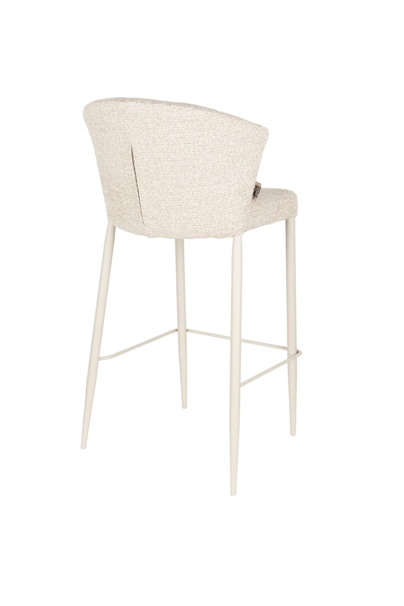 Dutchbone Tresenstuhl Georgia Soft – Beige, Sperrholz, 53,5 × 101 cm, 2er-Set
