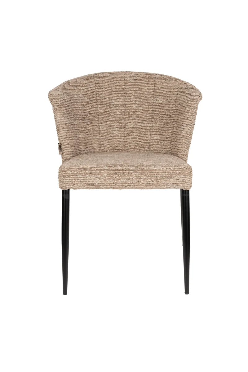 Dutchbone Stuhl Georgia Soft – Braun, Sperrholz, 61,5 × 78 cm, 2er-Set