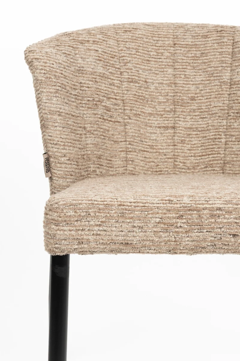 Dutchbone Stuhl Georgia Soft – Braun, Sperrholz, 61,5 × 78 cm, 2er-Set