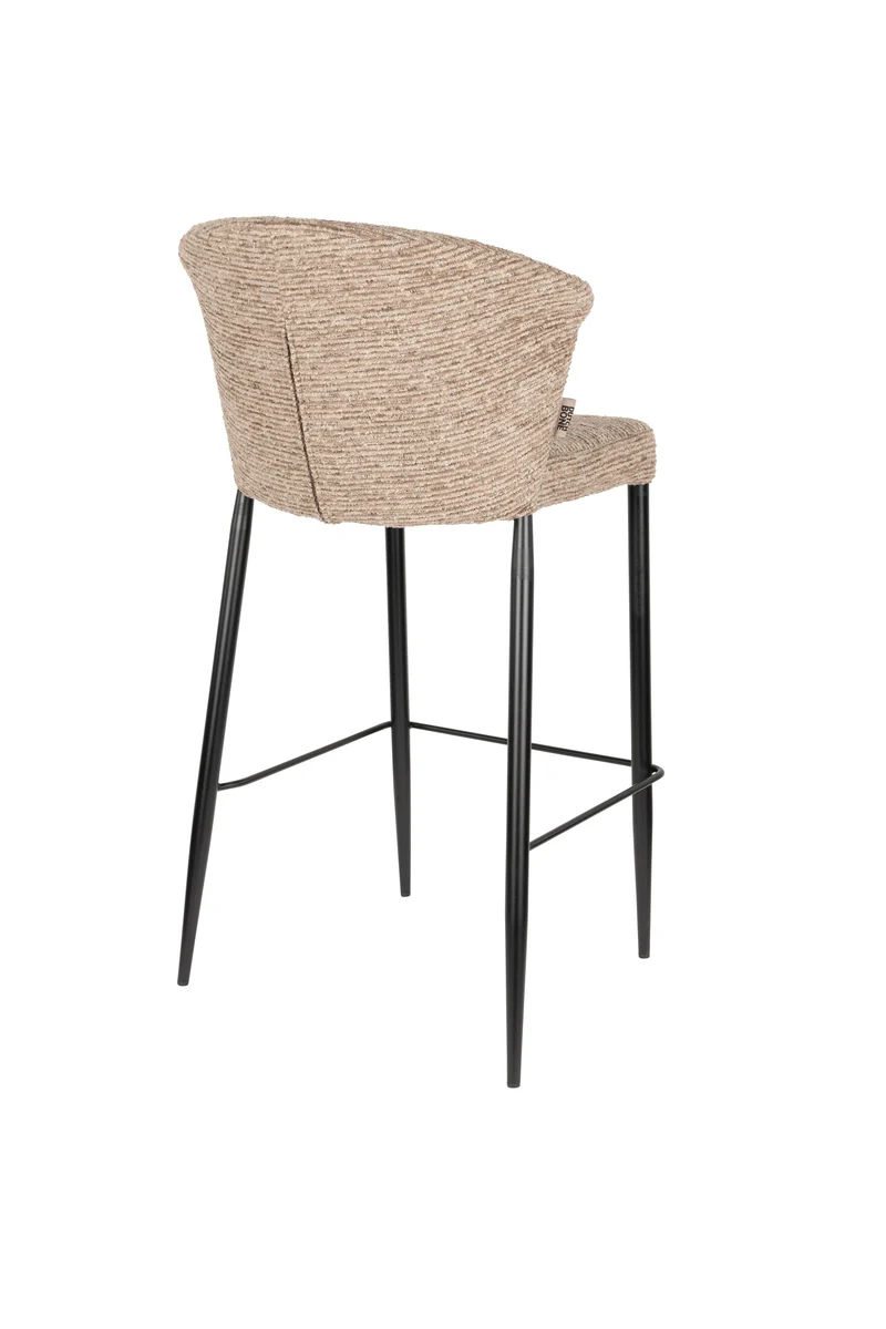 Dutchbone Tresenstuhl Georgia Soft – Braun, Sperrholz, 53,5 × 101 cm, 2er-Set