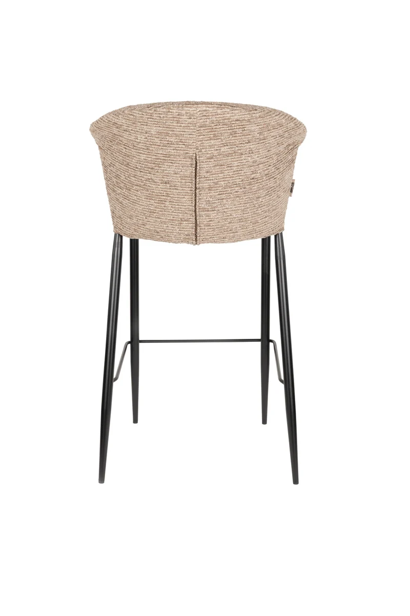 Dutchbone Tresenstuhl Georgia Soft – Braun, Sperrholz, 53,5 × 101 cm, 2er-Set