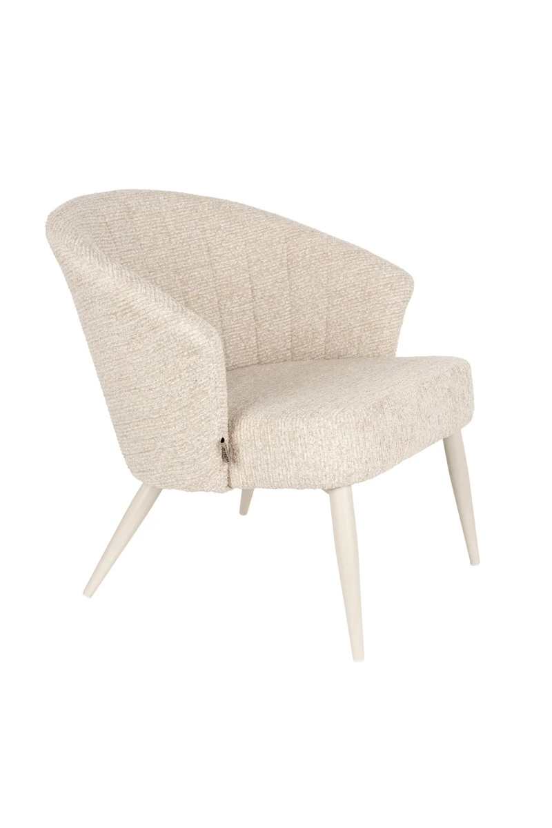 Dutchbone Loungesessel Georgia Soft – Beige, Polyester, 77 × 71 cm