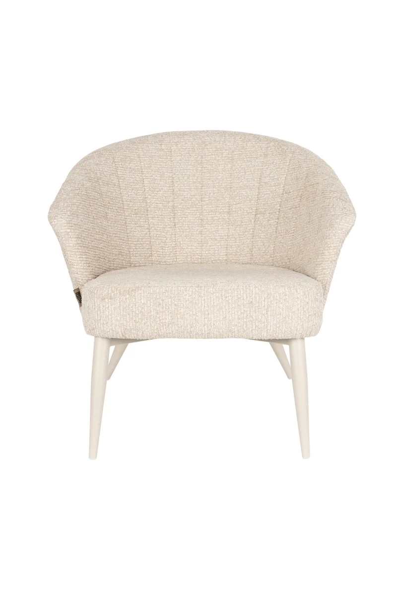 Dutchbone Loungesessel Georgia Soft – Beige, Polyester, 77 × 71 cm