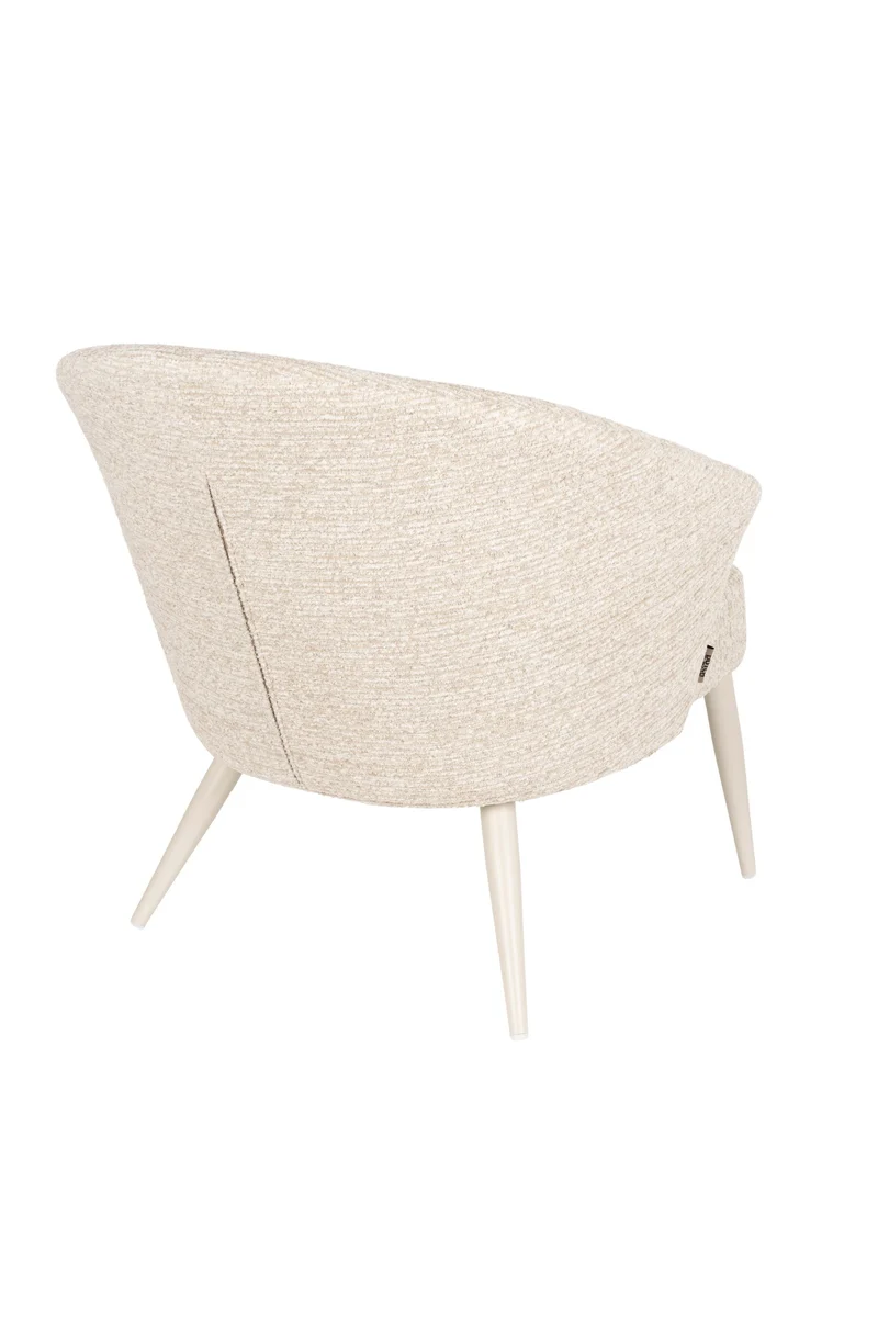 Dutchbone Loungesessel Georgia Soft – Beige, Polyester, 77 × 71 cm