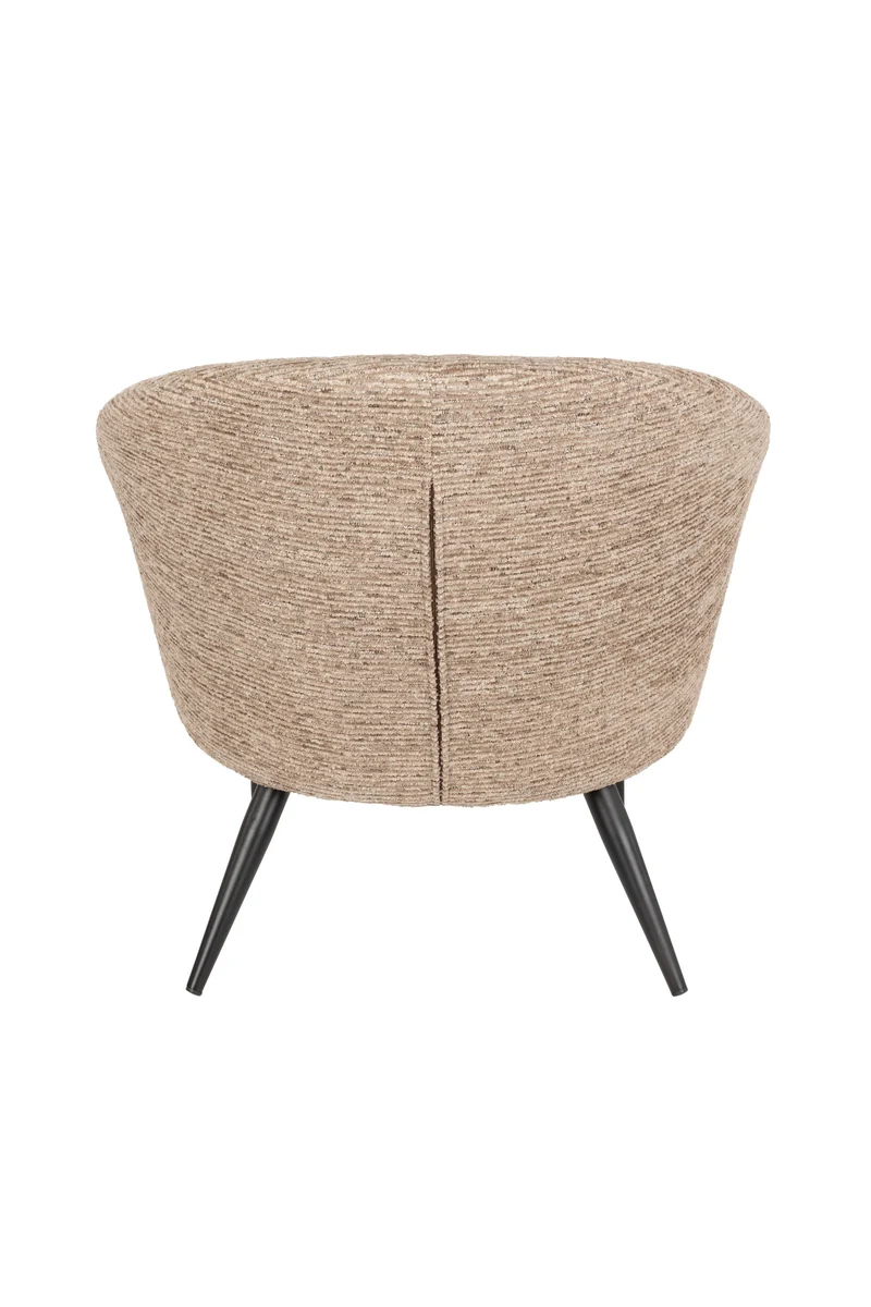 Dutchbone Loungesessel Georgia Soft – Braun, Polyester, 77 × 71 cm