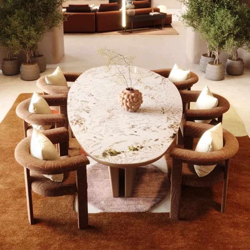 Stylish Club Stone Esstisch