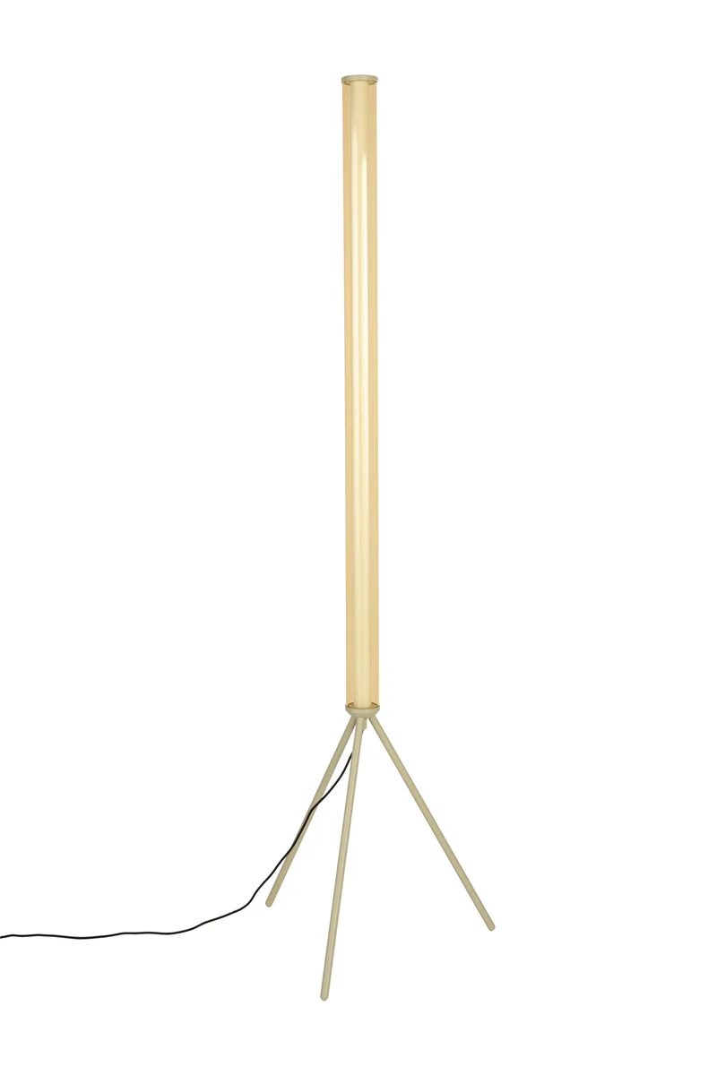 Zuiver Stehleuchte Scotty – Beige, Glas, 50,5 × 50,5 × 156 cm