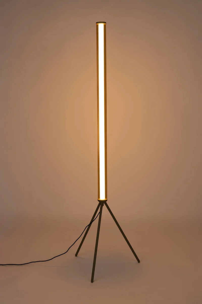 Zuiver Stehleuchte Scotty – Beige, Glas, 50,5 × 50,5 × 156 cm