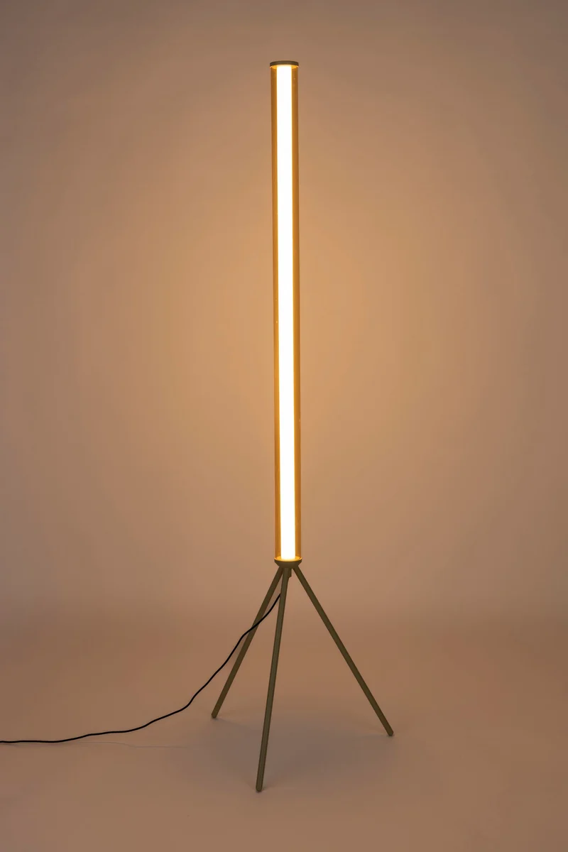 Zuiver Stehleuchte Scotty – Beige, Glas, 50,5 × 50,5 × 156 cm