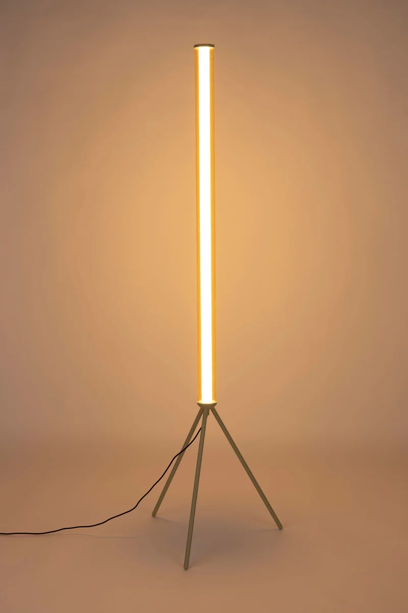 Zuiver Stehleuchte Scotty – Beige, Glas, 50,5 × 50,5 × 156 cm