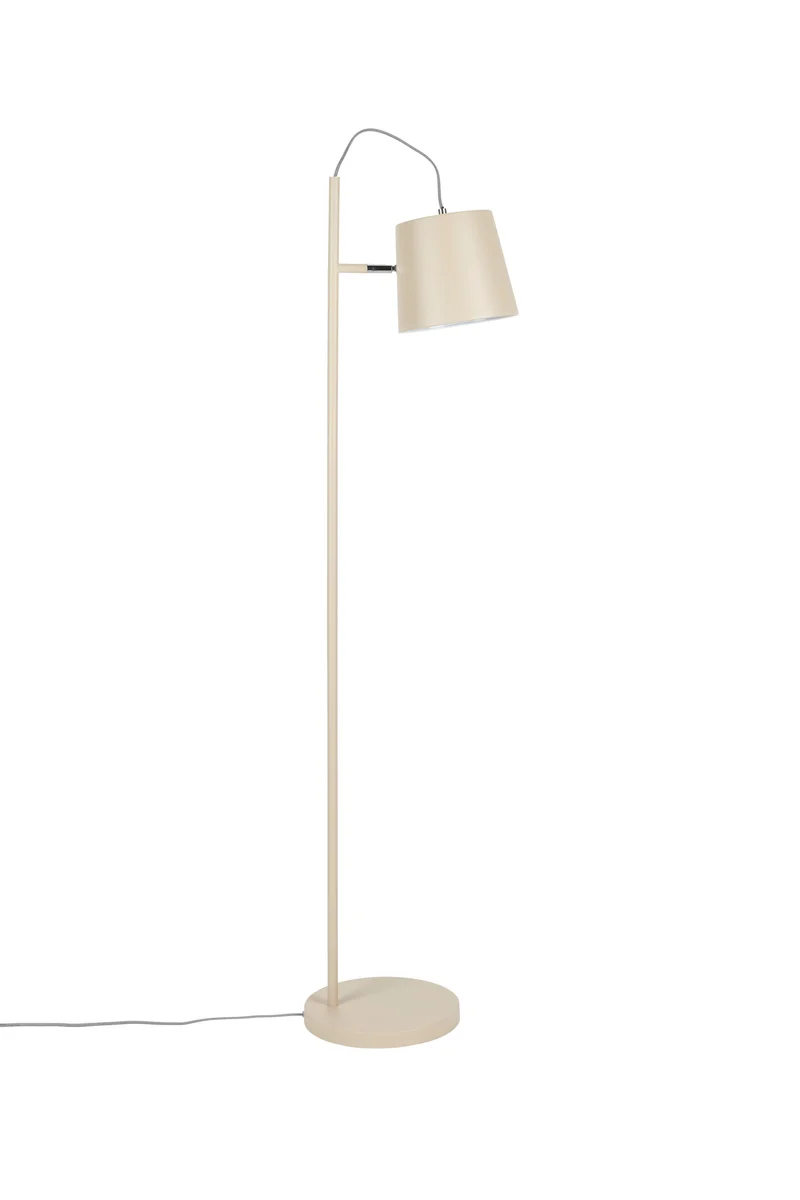 Zuiver Stehleuchte Buckle Head – Beige, Metall, 38 × 38 × 150 cm