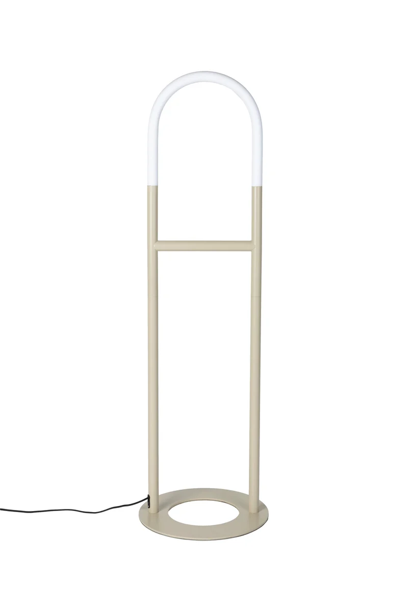 Zuiver Stehleuchte Arch – Beige, Eisen, 40 × 40 × 135 cm