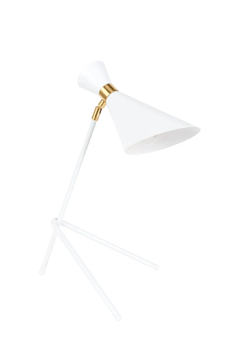Zuiver Tischleuchte Shady – Weiß, Metall, 40 × 31 × 52 cm