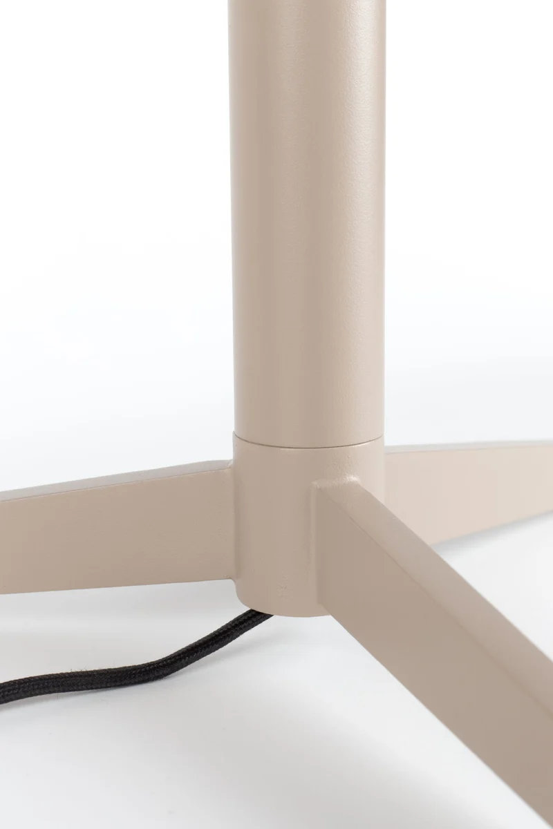Zuiver Tischleuchte Shelby – Taupe, Metall, 36 × 36 × 48 cm