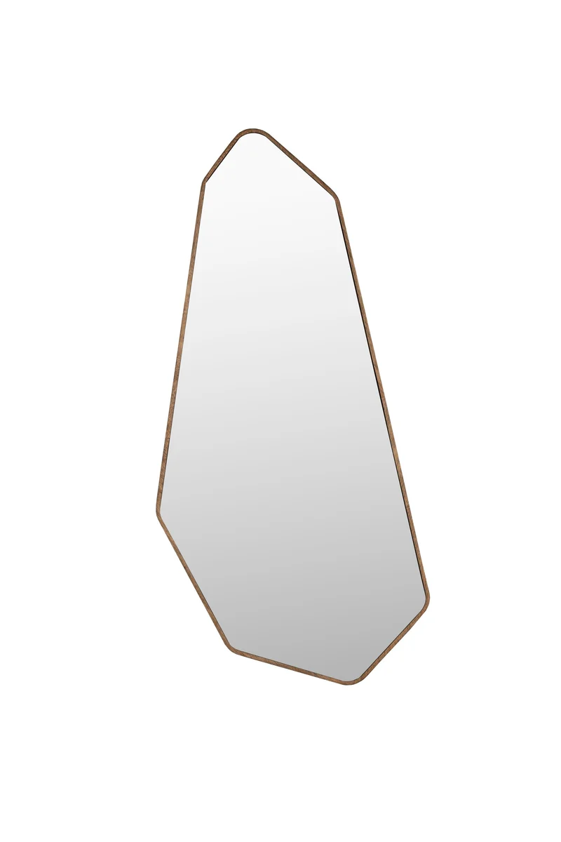 Dutchbone Spiegel Basil – Braun, Gummibaumholz, 90 × 3 × 39,5 cm