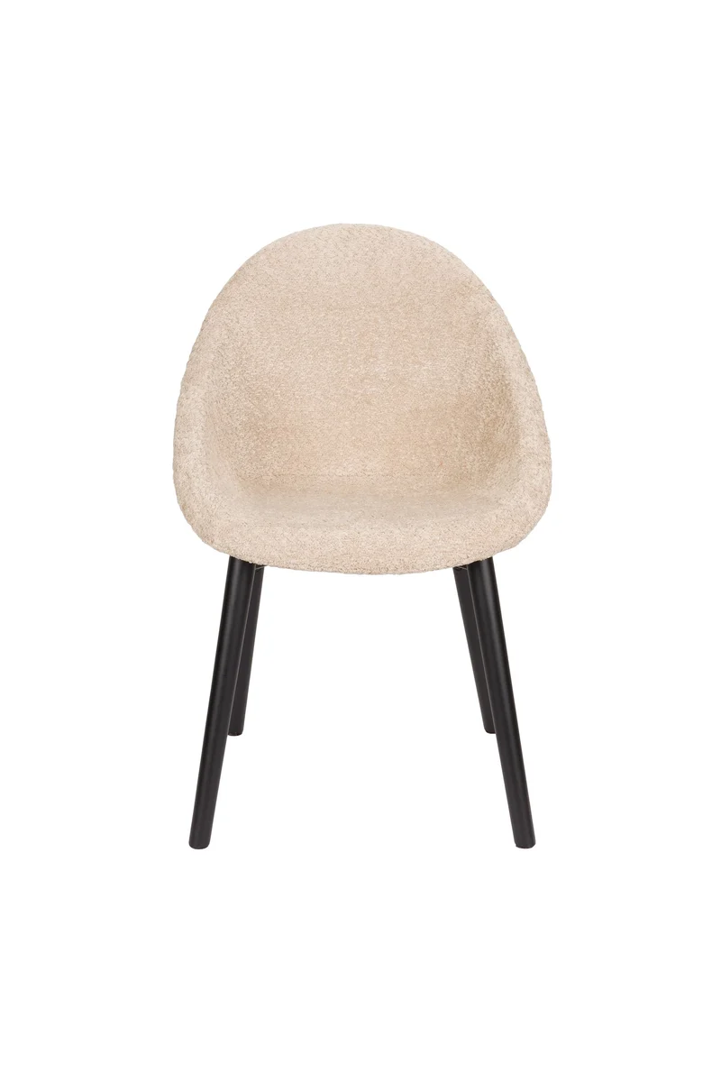 Dutchbone Stuhl Fenna – Beige, Polyester, 57 × 54 × 81,5 cm