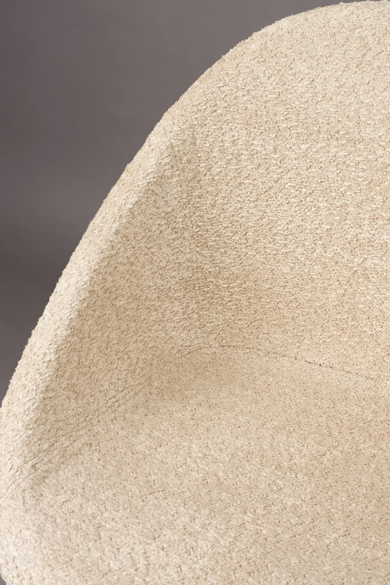 Dutchbone Stuhl Fenna – Beige, Polyester, 57 × 54 × 81,5 cm
