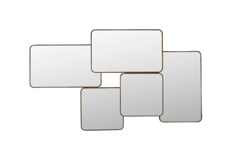 Dutchbone Spiegel Cordelia – Braun, Gummibaumholz, 70 × 120 × 3 cm