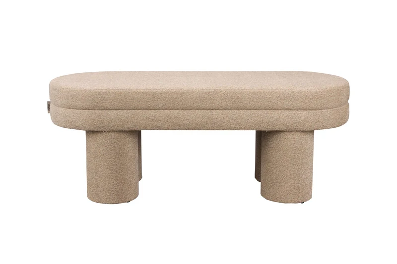 Dutchbone Bank Fern – Beige, Polyester, 40 × 110 × 42 cm