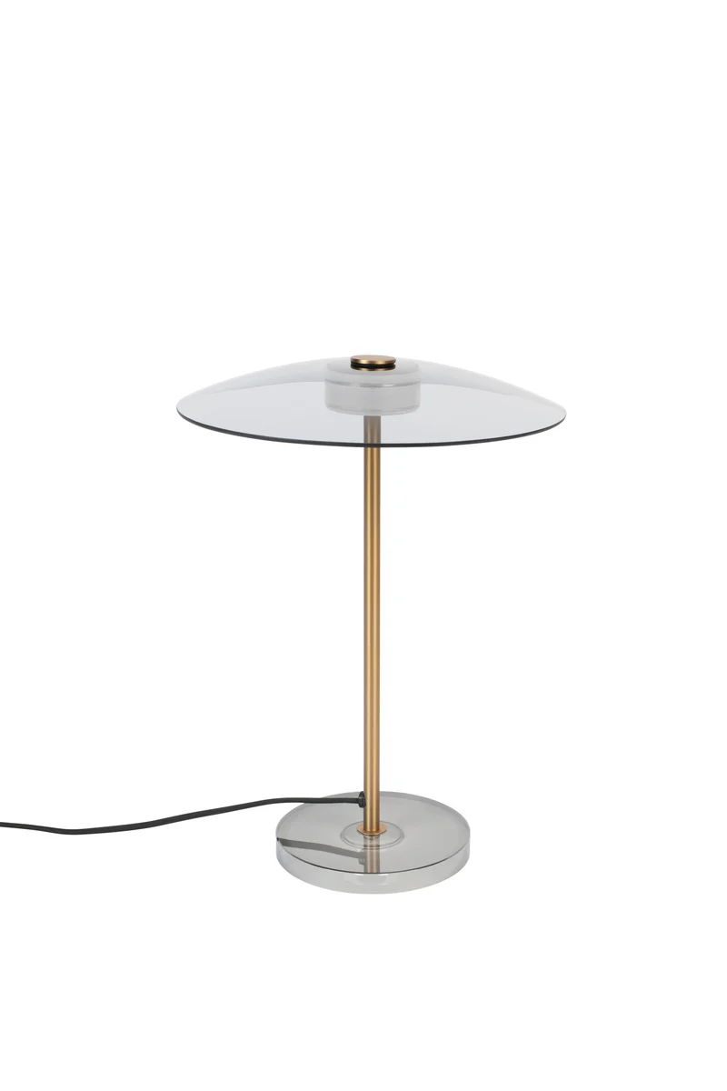 Zuiver Tischleuchte Float – Gold, Glas, 30 × 30 × 42 cm