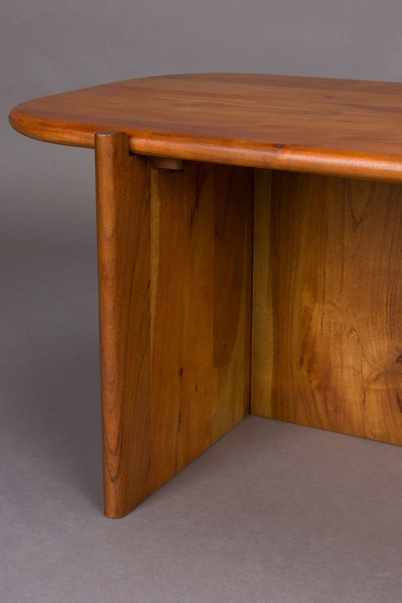 Dutchbone Beistelltisch Feller – Braun, Akazienholz, 75 × 50 × 35 cm