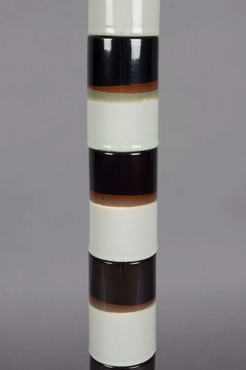 Dutchbone Stehleuchte Vertigo – Beige, Eisen, 45 × 45 × 143 cm