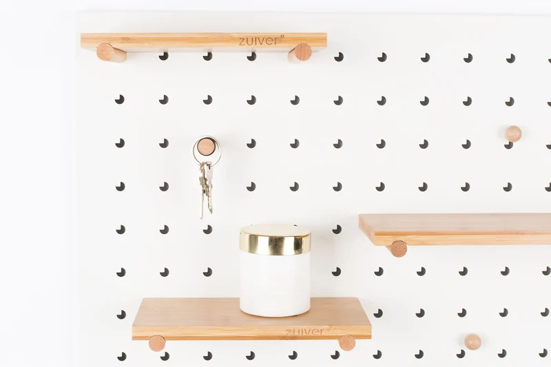 Zuiver Regal Pegboard Bundy – Weiß, 2 × 90 × 45 cm