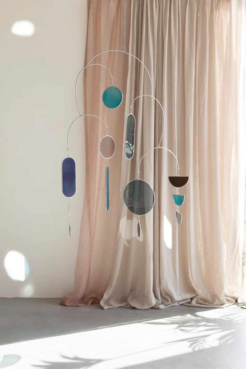 Zuiver Sonnenfänger Sparkle – Braun, Glas, 130 × 1 × 87 cm