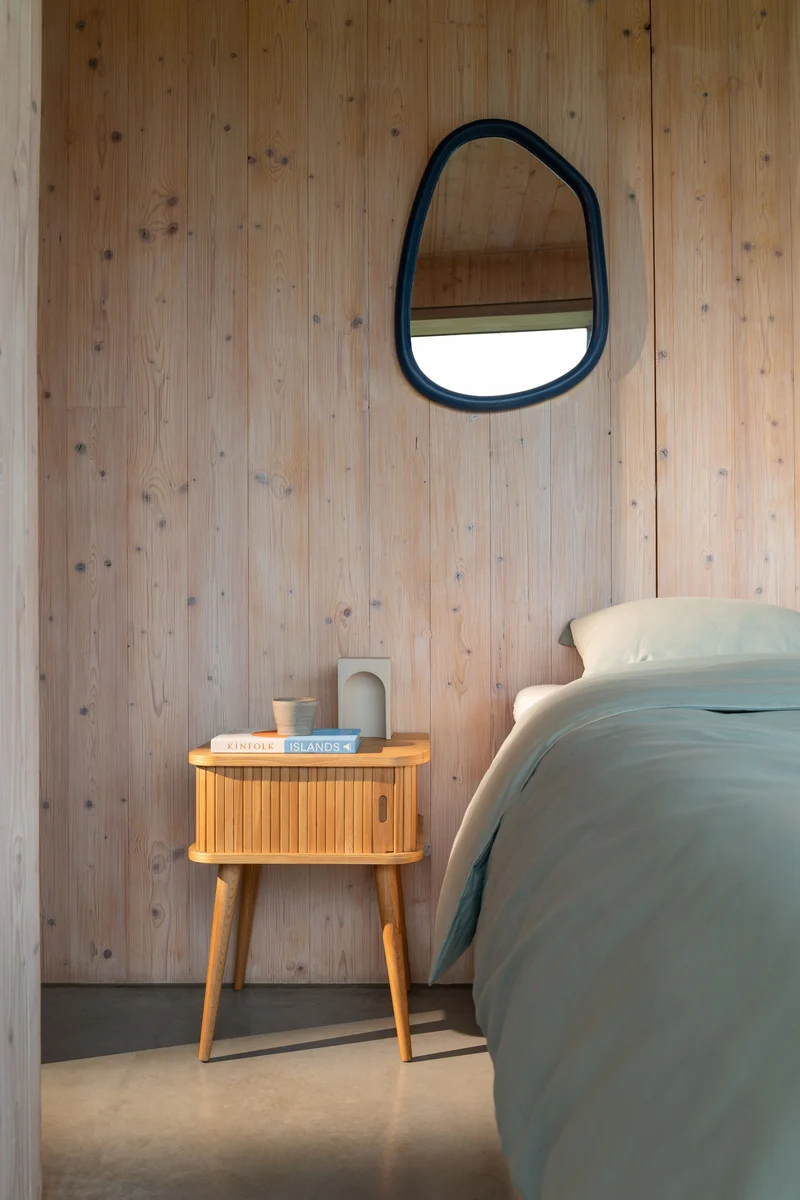 Zuiver Spiegel Looks S Navy – Blau, Mangoholz, 49 × 67 × 2 cm