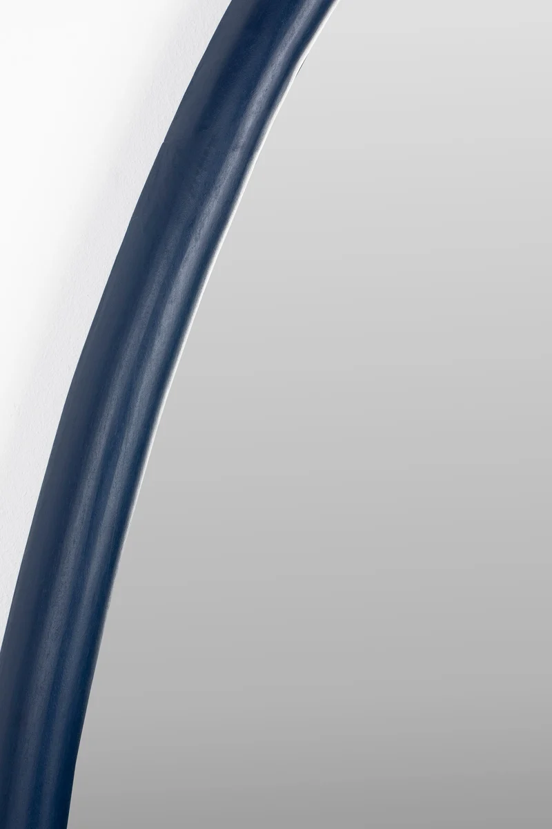 Zuiver Spiegel Looks S Navy – Blau, Mangoholz, 49 × 67 × 2 cm