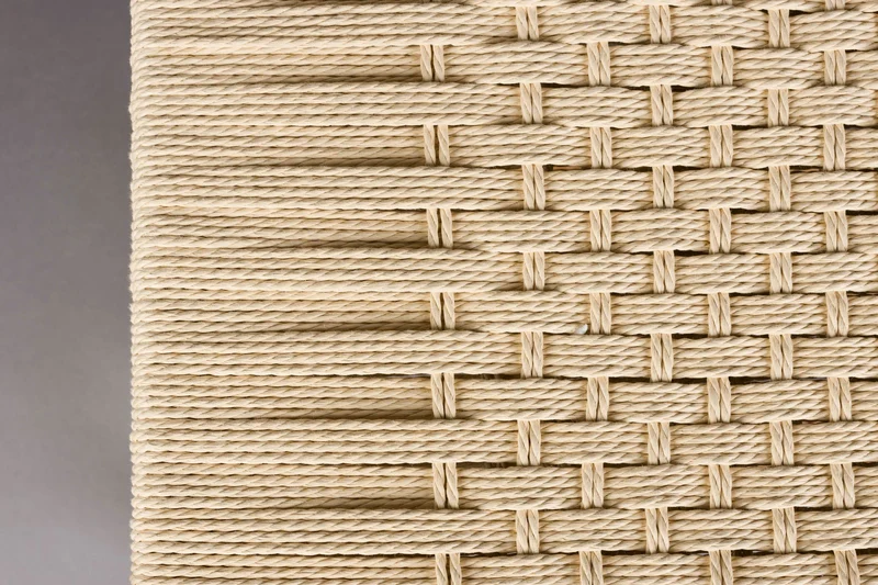 Dutchbone Hocker Kintaro – Natur, Massives Eichenholz, 35 × 60 × 43 cm