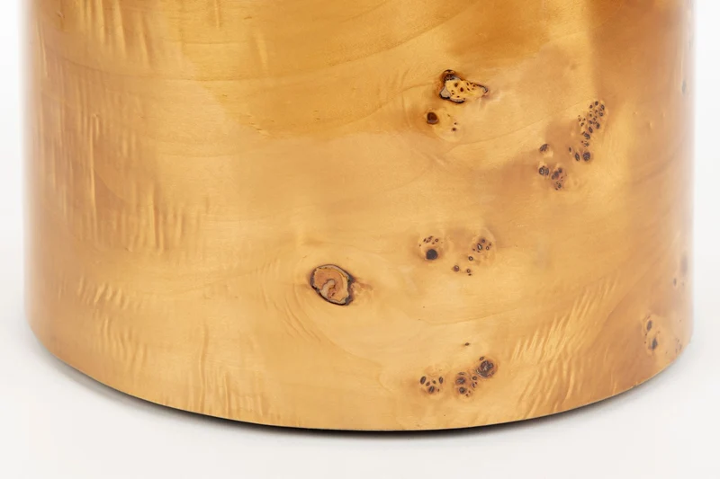 Dutchbone Hocker Burlin – Braun, Holz, 40 × 40 × 44 cm