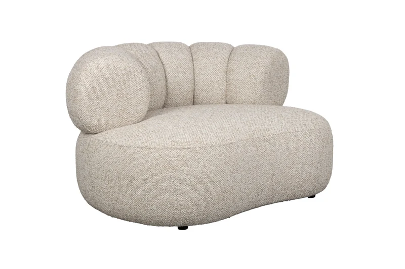 Dutchbone Loungesessel Duvane – Beige, Polyester, 98 × 120 × 66 cm