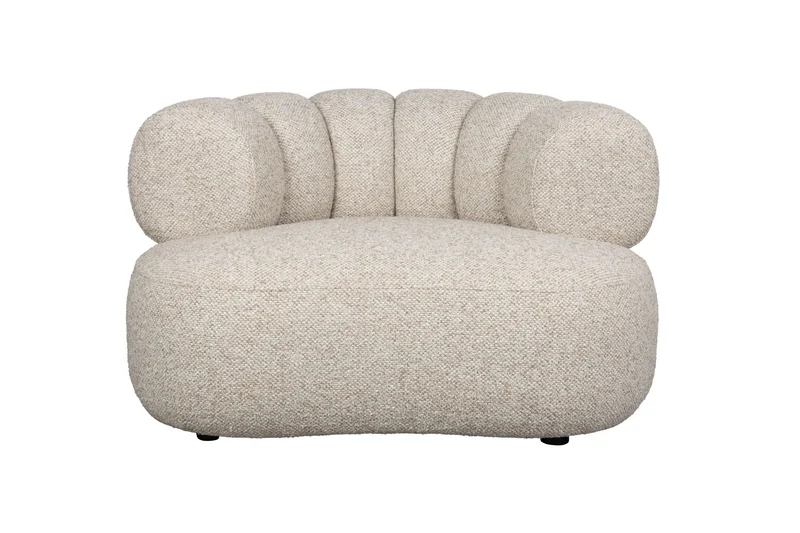 Dutchbone Loungesessel Duvane – Beige, Polyester, 98 × 120 × 66 cm