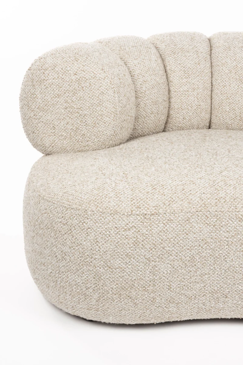 Dutchbone Loungesessel Duvane – Beige, Polyester, 98 × 120 × 66 cm
