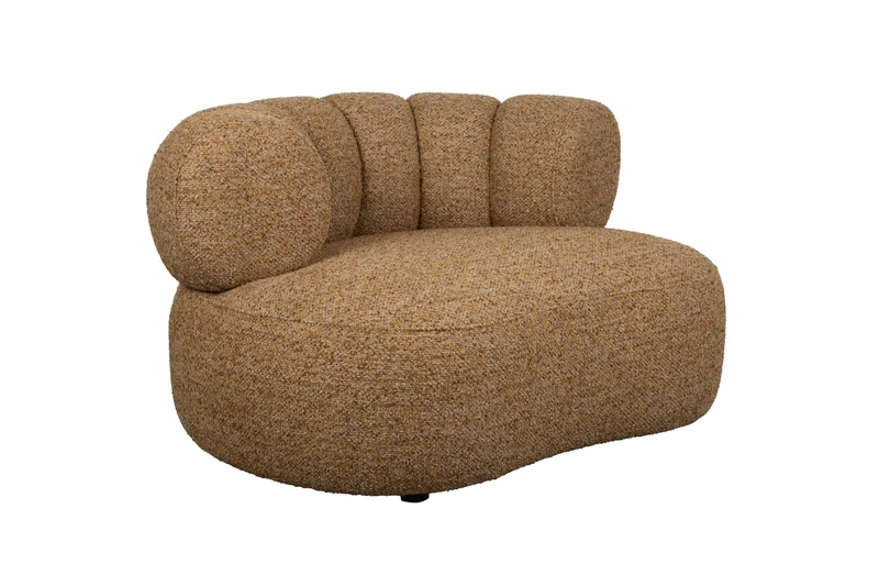 Dutchbone Loungesessel Duvane – Braun, Polyester, 98 × 120 × 66 cm