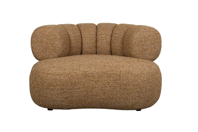 Dutchbone Loungesessel Duvane – Braun, Polyester, 98 × 120 × 66 cm