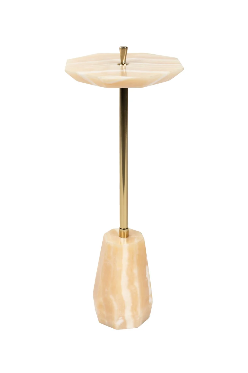 Dutchbone Beistelltisch Onno – Gold, 27 × 25 × 65,5 cm