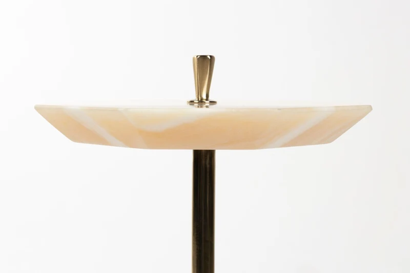 Dutchbone Beistelltisch Onno – Gold, 27 × 25 × 65,5 cm