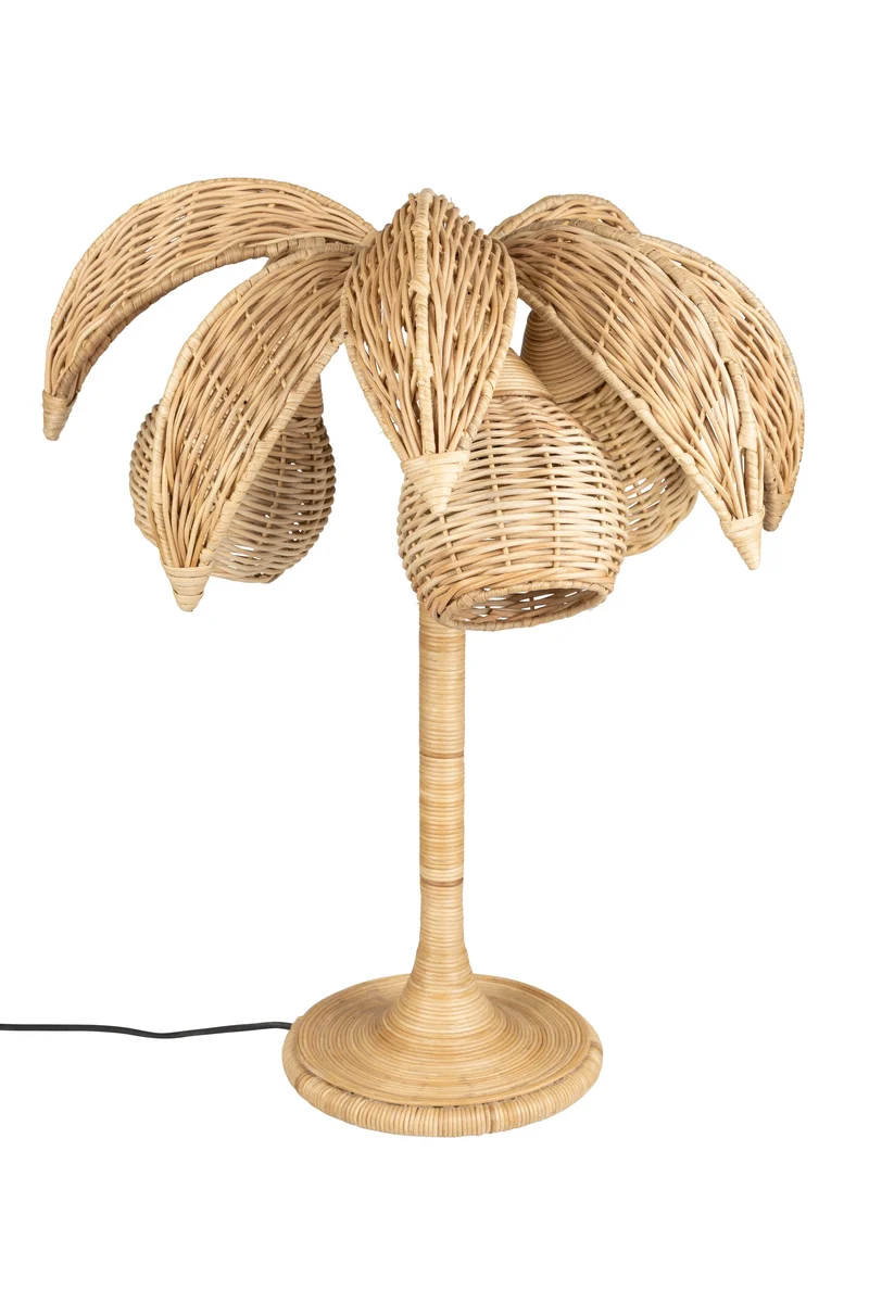 Dutchbone Tischleuchte Palmtree – Braun, Eisen, 65 × 46 × 65 cm