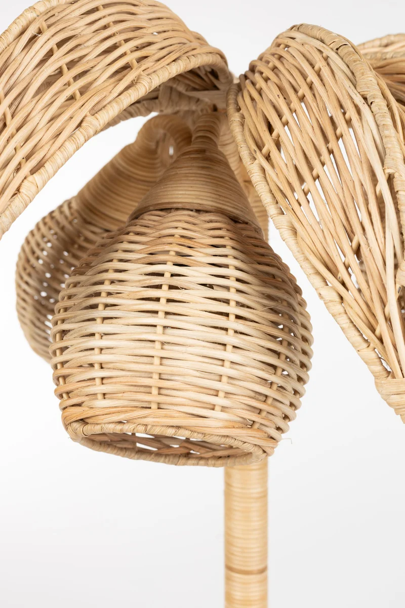 Dutchbone Tischleuchte Palmtree – Braun, Eisen, 65 × 46 × 65 cm