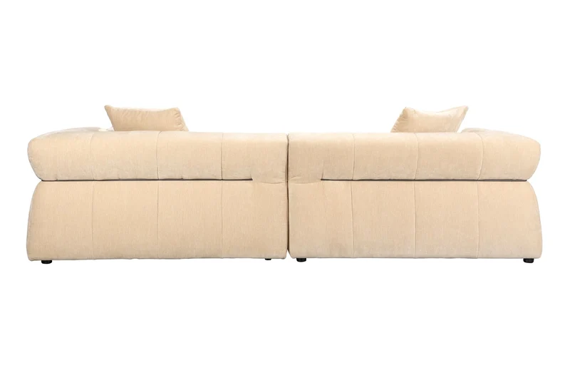 Dutchbone Sofa Hodge 4,5-Sitzer – Beige, Polyester, 105 × 278 × 68 cm