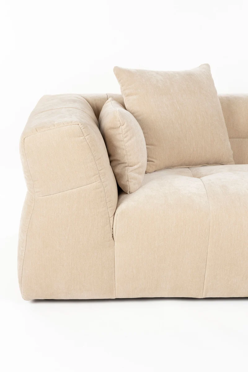 Dutchbone Sofa Hodge 4,5-Sitzer – Beige, Polyester, 105 × 278 × 68 cm