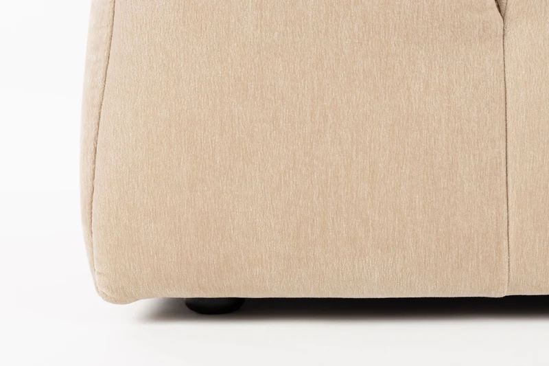 Dutchbone Sofa Hodge 4,5-Sitzer – Beige, Polyester, 105 × 278 × 68 cm